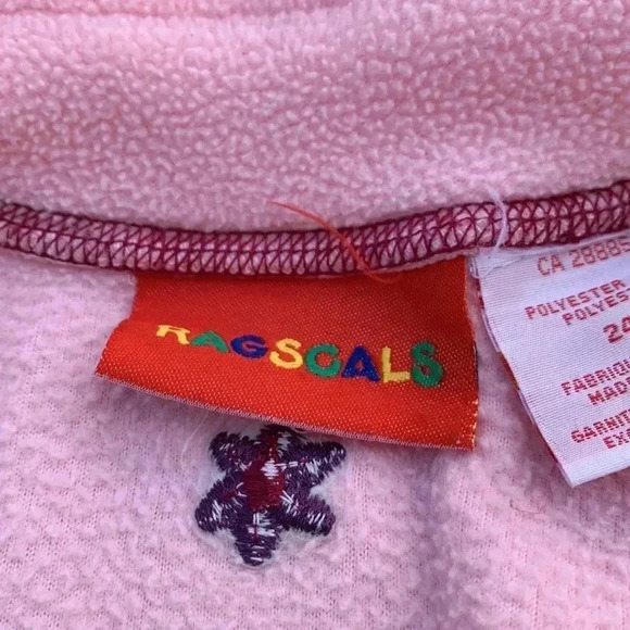 Five for 25 Ragscals light fleece zip up jacket with embroidery - Picture 8 of 9